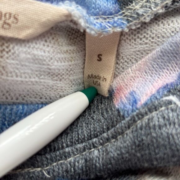 Soft Surroundings Asymmetrical Hem Lightweight Sweater Watercolor Small F151 - Picture 7 of 9